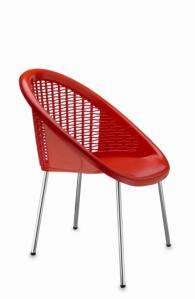 Дизайнерски стол червен