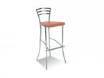 
MOLINO hocker wood chrome